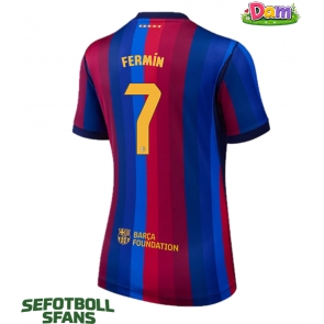 Barcelona Fermin Lopez #7 Hemmatröja Kvinnor 2026-27 Kortärmad